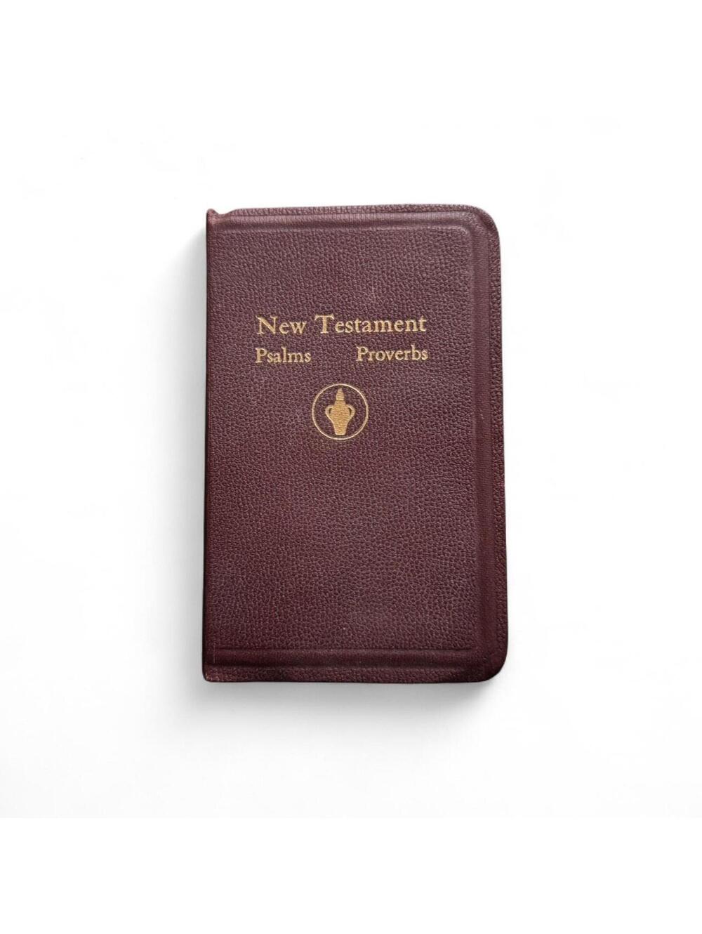 Vintage New Testament Psalm and Proverbs King James Version Pocket Mini Sized